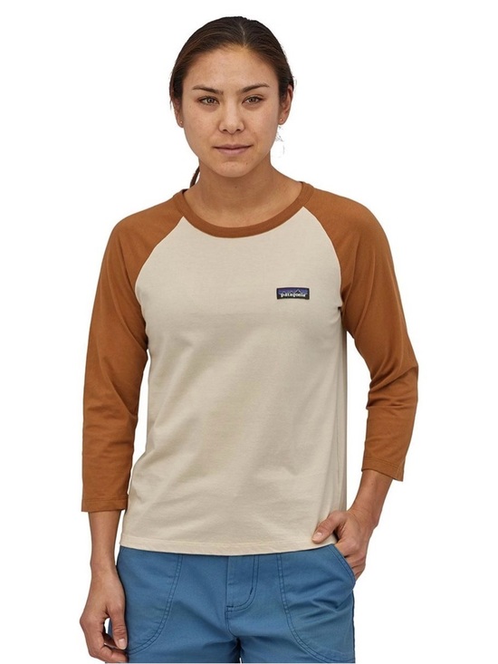 Patagonia Tops - Patagonia Cotton in Conversion baseball 3/4 sleeve tee womens medium